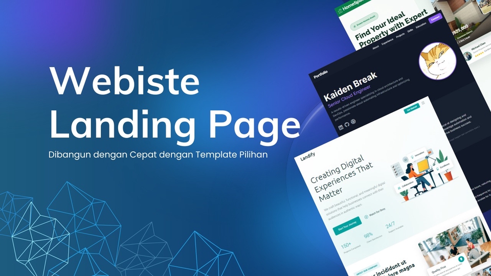 Jasa Pembuatan Website Terbaik dan Profesional - Jasa Website Landing Page Cepat dari Template Pilihan