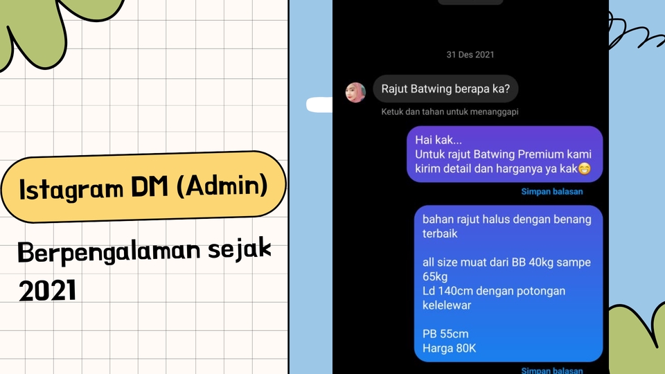 Admin Web & Page - CUSTOMER SERVICE DAN ADMIN FREELANCE (MARKETPLACE/SOSIAL MEDIA) (Pagi/Malam/Weekend) - 6
