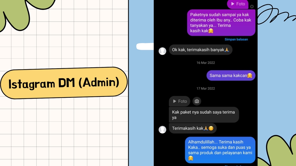 Admin Web & Page - CUSTOMER SERVICE DAN ADMIN FREELANCE (MARKETPLACE/SOSIAL MEDIA) (Pagi/Malam/Weekend) - 5