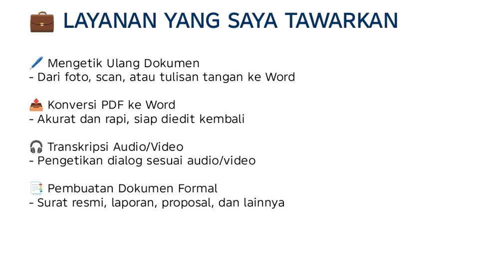 Pengetikan Umum - Jasa Pengetikan andal, Cepat, dan Berkualitas - 3