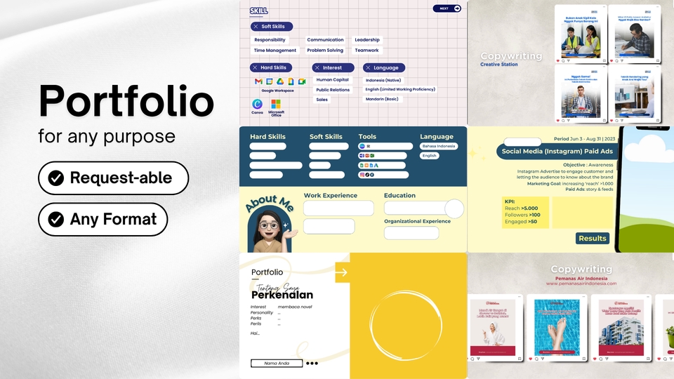 Portfolio & Resume - DESAIN CV (Curriculum Vitae) & Portofolio - 2