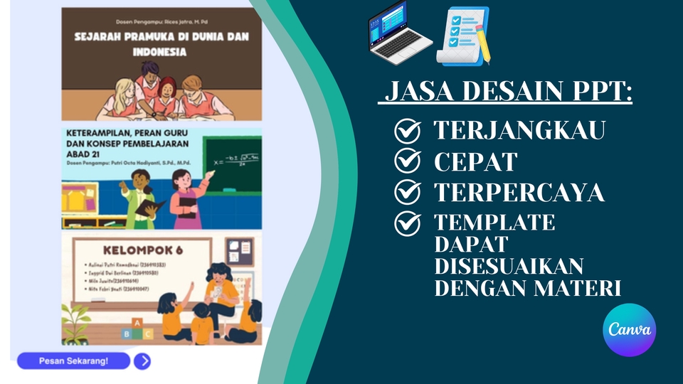 Jasa Pembuatan Presentasi / Desain PowerPoint - DESAIN PPT MENARIK, CEPAT, TERPERCAYA & TERJANGKAU