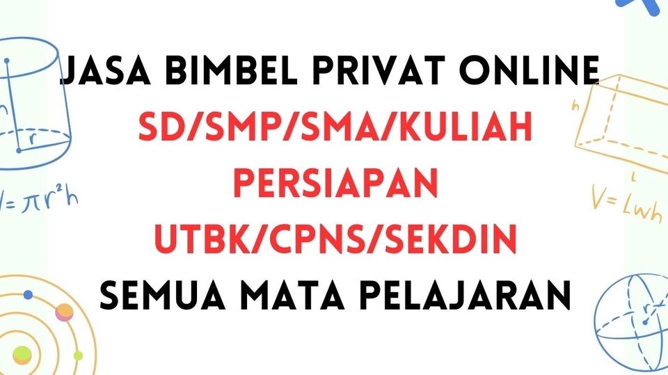 Belajar, Kursus / Les Vokal, Musik & Dance Online - BIMBINGAN BELAJAR ONLINE SEMUA JENJANG (SD/SMP/SMA/KULIAH/PERSIAPAN UTBK/CPNS/SEKDIN)