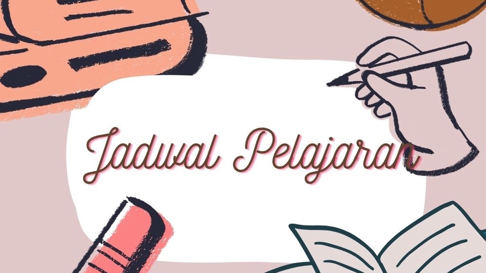 Jasa Lainnya di Desain Grafik - Membuat jadwal pelajaran maupun jadwal mata kuliah 