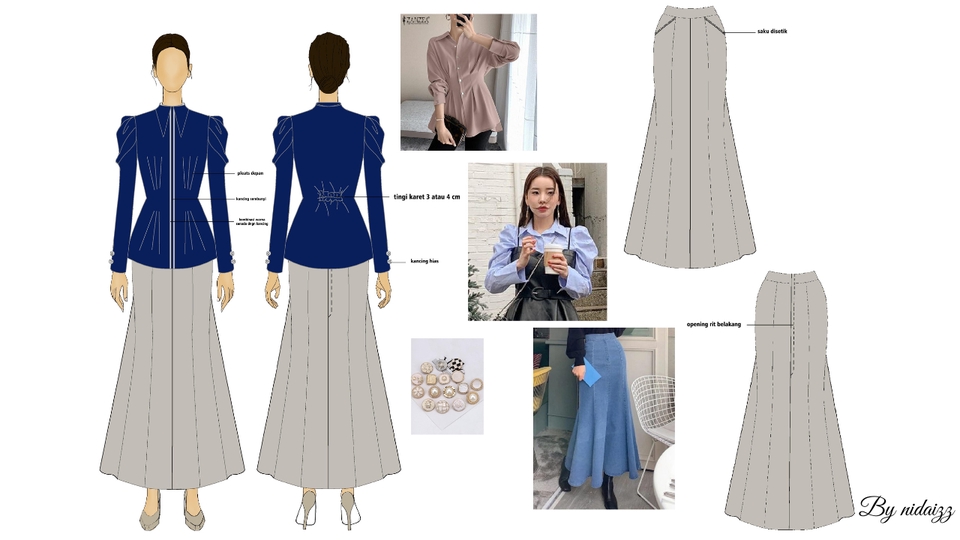 Desain Kaos & Motif - fashion design - 5