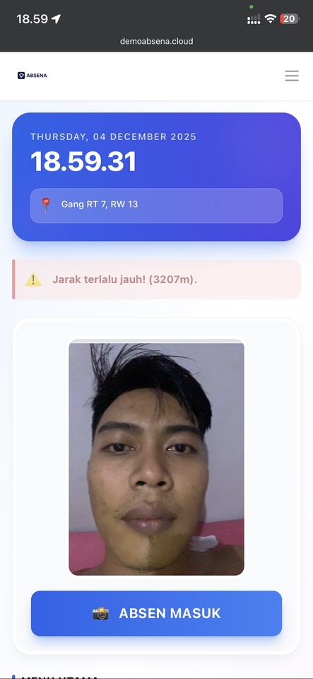 Web Development - Aplikasi Absensi berbasis Foto dan Geolocation - ABSENA Simple HRIS - 4