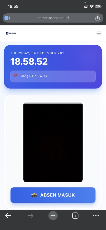 Web Development - Aplikasi Absensi berbasis Foto dan Geolocation - ABSENA Simple HRIS - 3