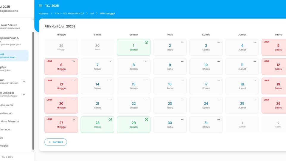 Platform absensi digital & rekap data untuk sekolah dan perusahaan.