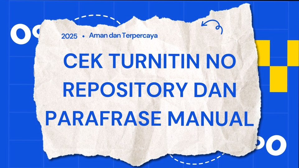 Jasa Cek Turnitin Online Termurah - CEK TURNITIN NO REPOSITORY DAN PARAFRASE MANUAL