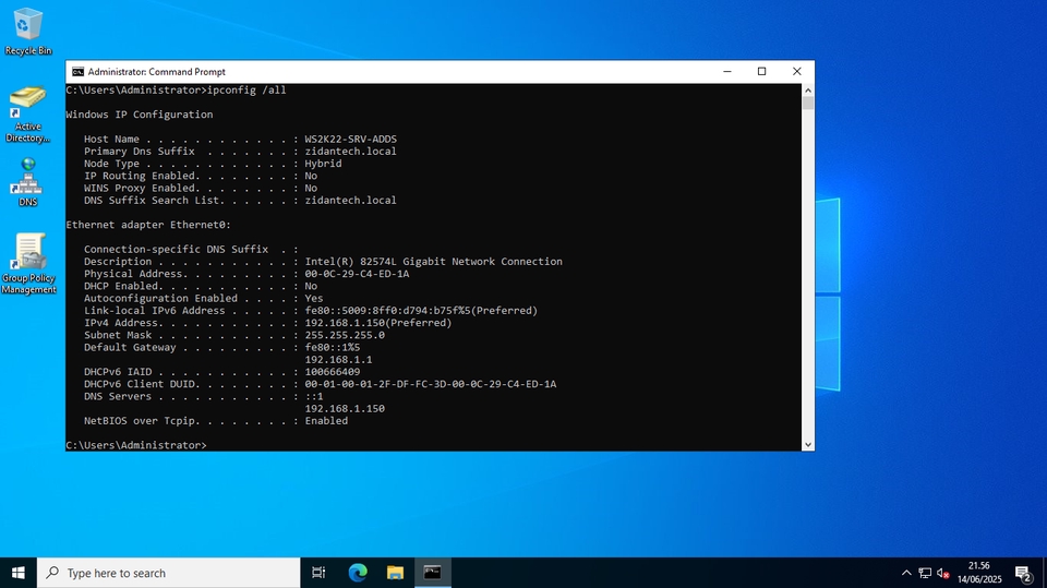 Instalasi & Konfigurasi Active Directory Windows Server | AD DC, DNS ...