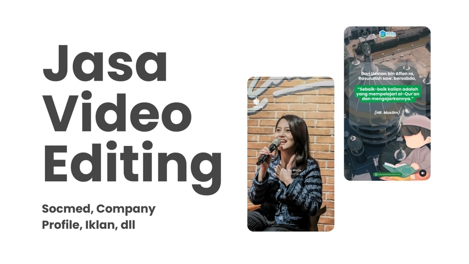 Jasa Editing Video Online Berkualitas & Profesional - Jasa Video Editing (Socmed, Company Profile, Iklan, dll 