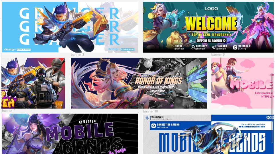 null - Design Banner Website TopUp Game