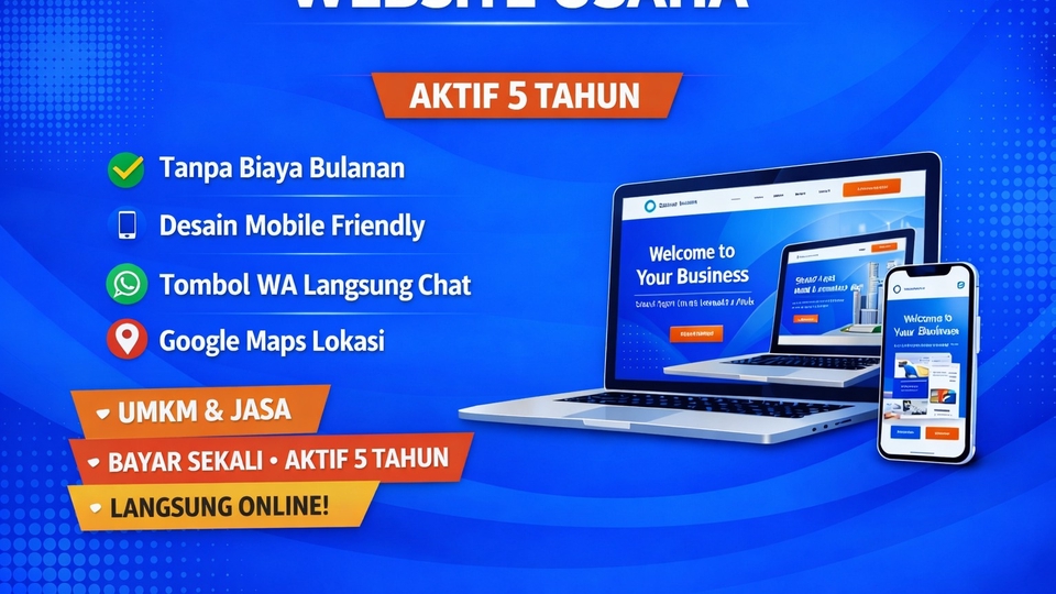 JASA PEMBUATAN WEBSITE MURAH CUMA 1,5 JUTA!
💻 Website langsung jadi dan siap online!