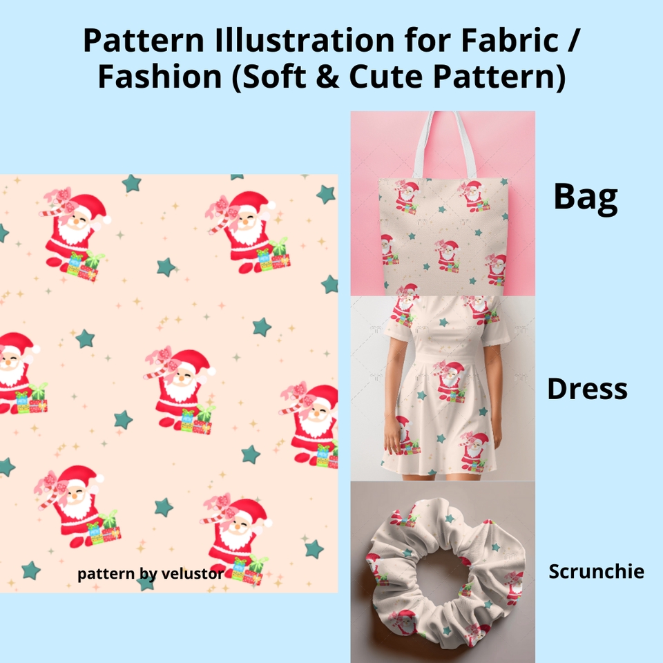Gambar dan Ilustrasi - Custom Simple Pattern Illustration (Soft & Cute Pattern) - 2