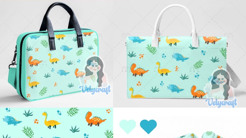 Animal patterns when applied to products. I accept simple pattern creations like this.