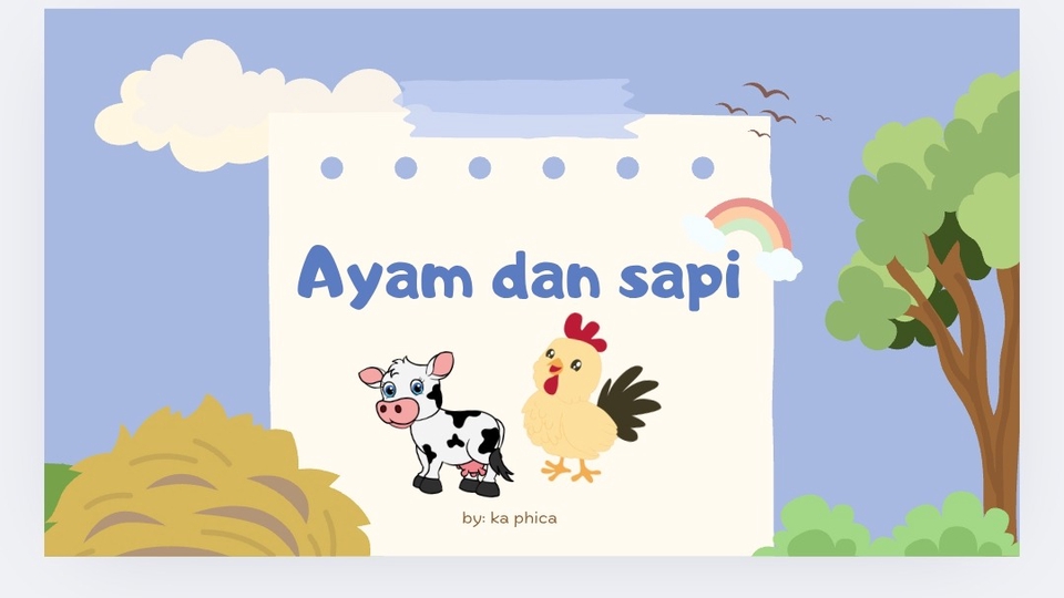 Contoh desain untuk majalah anak