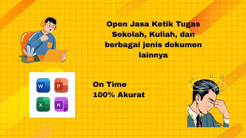 Open jasa ketik tugas sekolah, kuliah, dan berbagai jenis dokumen. Ontime dan 100% akurat
