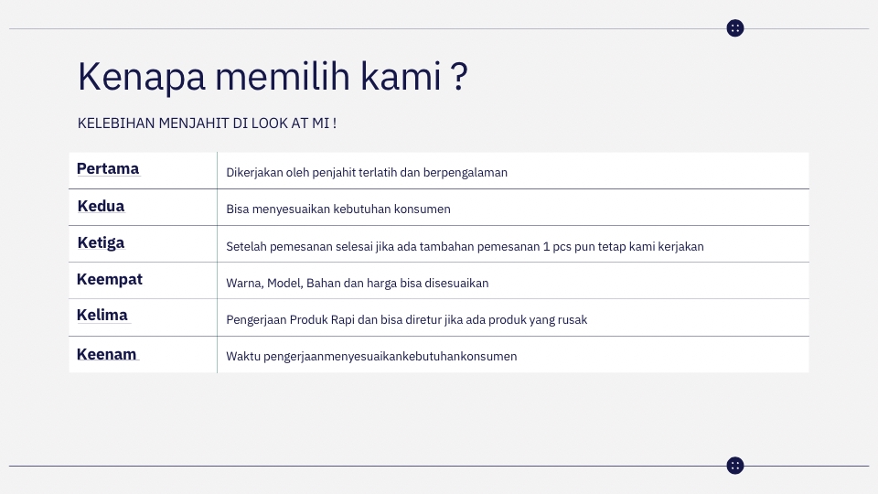 Jasa Lainnya - Jasa Jahit Baju & Dress | Bisa Custom Desain Sendiri - 3