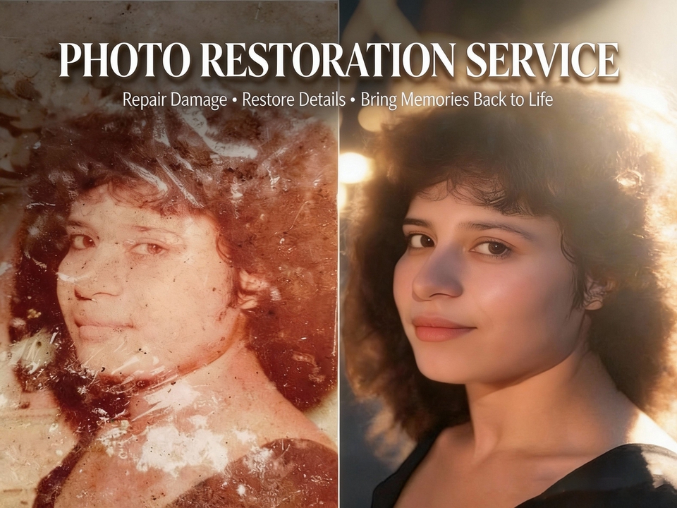 Edit Gambar & Photoshop - Jasa Restorasi Foto Lama & Rusak – Hasil Natural & Detail / Professional Photo Restoration - 2