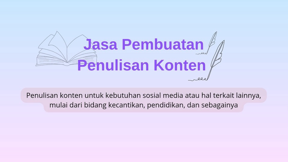 menyediakan jasa penulisan konten menarik dan segar di mata pembaca