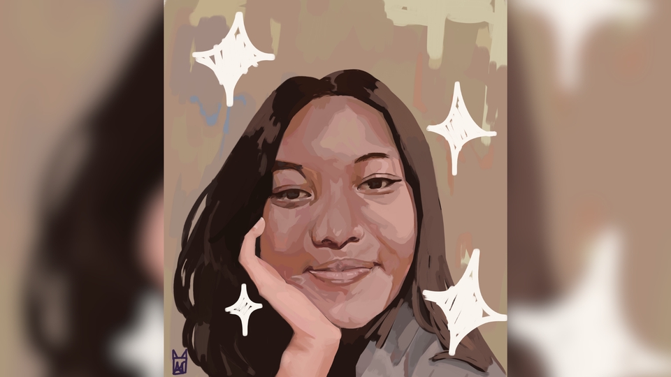 Gambar Potret - Digital Painting/Lukisan Portrait Illustration Realistik/Realism Art - 6