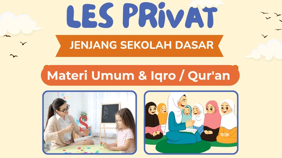 Jasa Les Privat Profesional untuk Semua Tingkat Pendidikan - Les Privat SD - Materi Umum & Keagamaan Islami belajar di Rumah atau Online