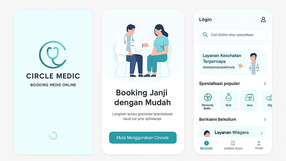 Jasa Desain Maskot dan Karakter Berkualitas - Aplikasi Booking Jadwal Dokter