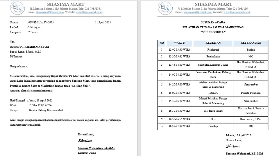 Sekretaris - JASA ADMINISTRASI KANTOR: AGENDA || KAS KECIL || RAPAT || SURAT (DLL) - HARGA BISA DISESUAIKAN - 10