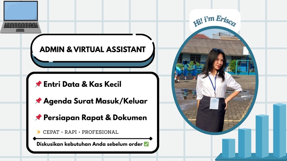 Jasa Admin Support: Data Entry, Arsip, & Surat-Menyurat.