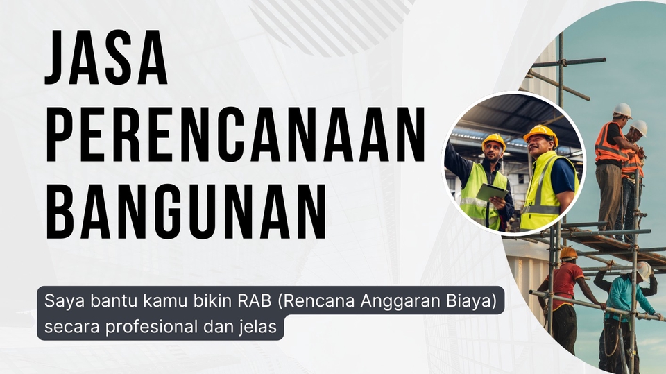 Jasa Perencanaan Bangunan/Jasa Pembuatan Rencana Anggaran Biaya (RAB)