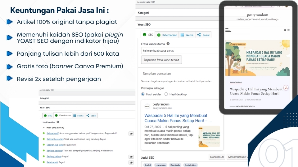 Keuntungan pakai jasa postyrandom