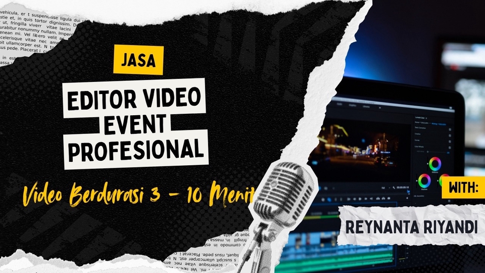 Jasa Editing Video Event Profesional wisuda, gathering, pernikahan, konser, dan event perusahaan.