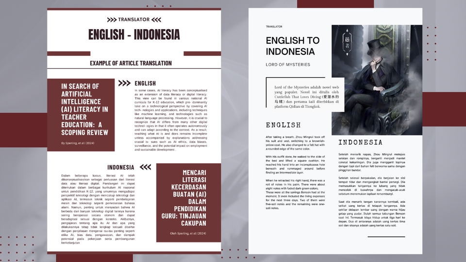 Penerjemahan - Jasa Terjemahan English to Indonesia - Cepat + Akurat + Alami - 2