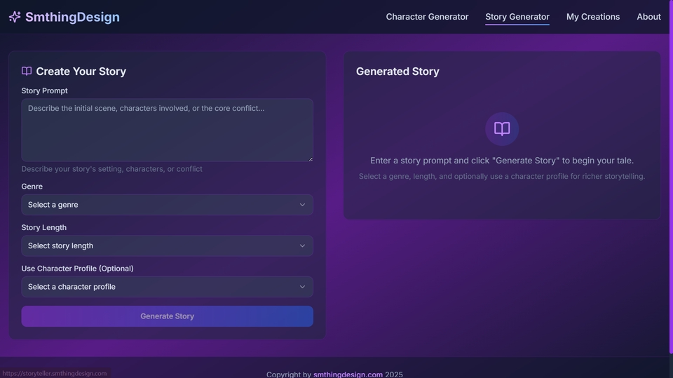 Web Development - Pembuatan Website Story Teller power by AI  - 4