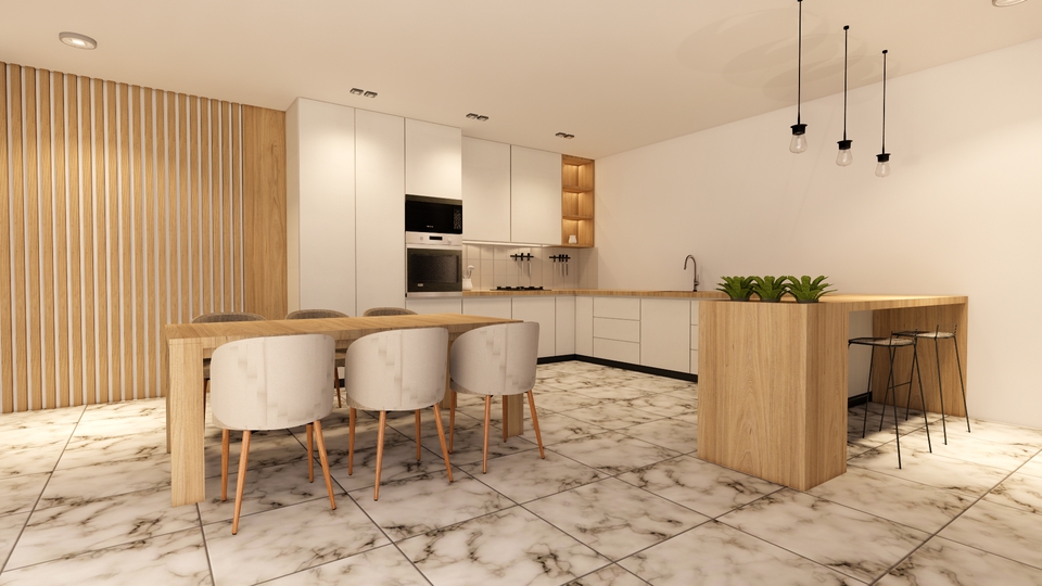 3D Rendering - 3d model skp dan rendering - 2