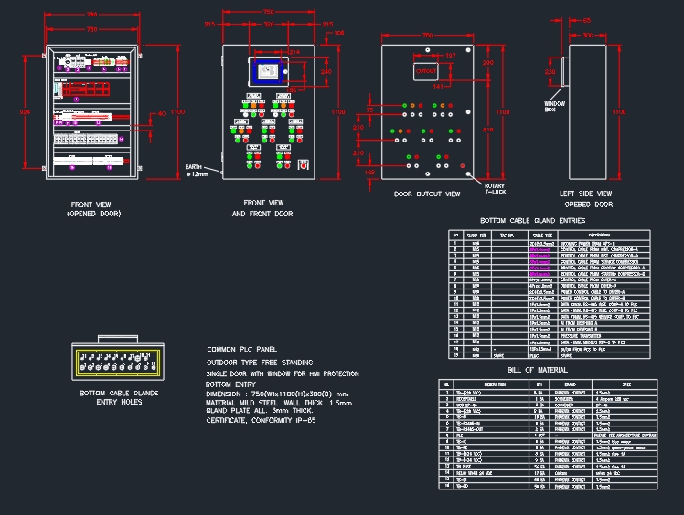CAD Drawing - DESIGN DRAWING ELECTRICAL DAN PANEL - 2