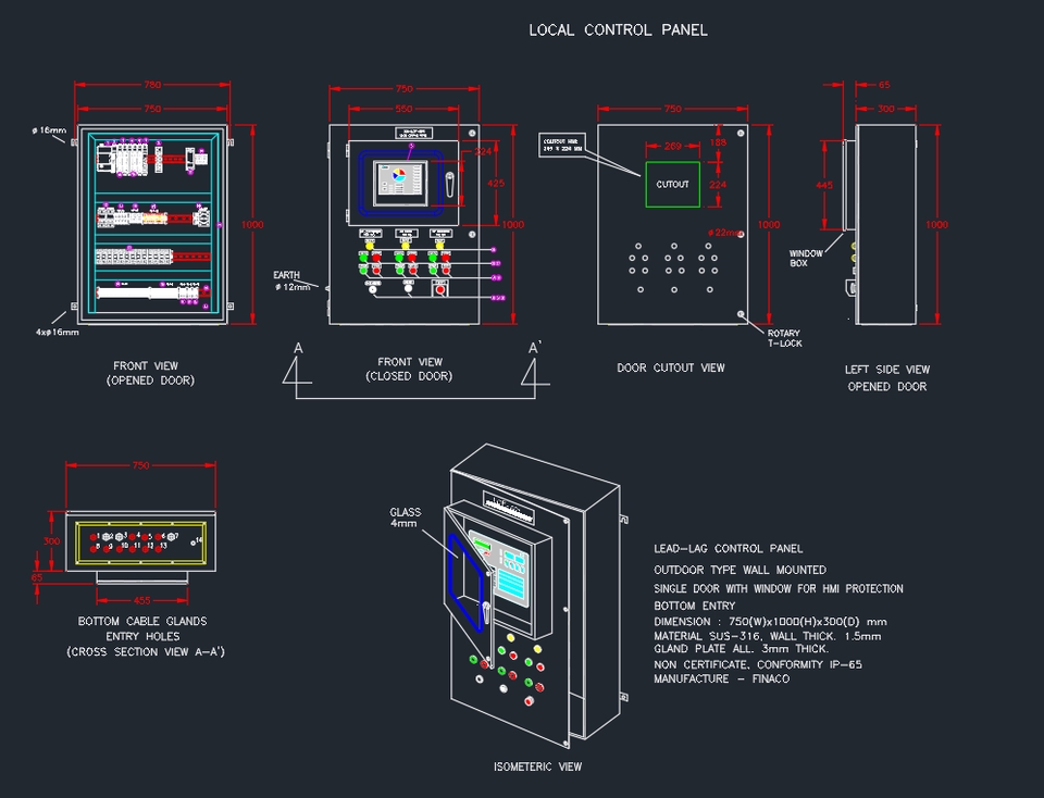 CAD Drawing - DESIGN DRAWING ELECTRICAL DAN PANEL - 3