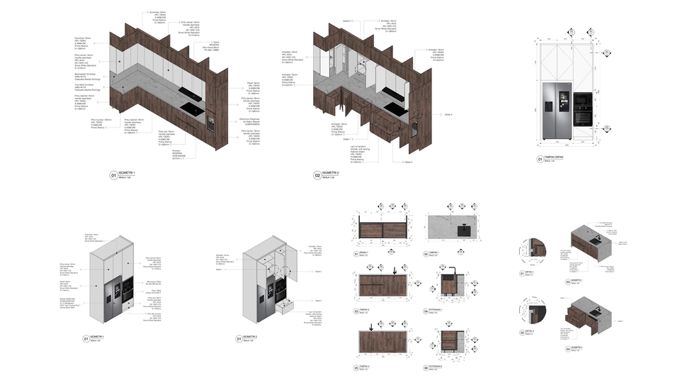 Gambar Kerja Interior Kitchen