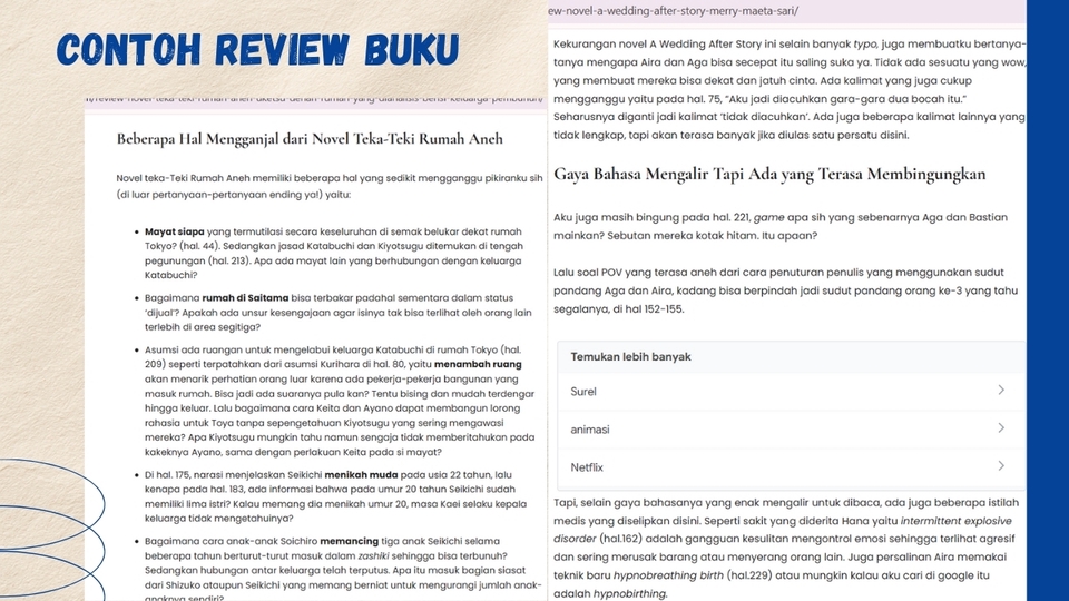 contoh review buku