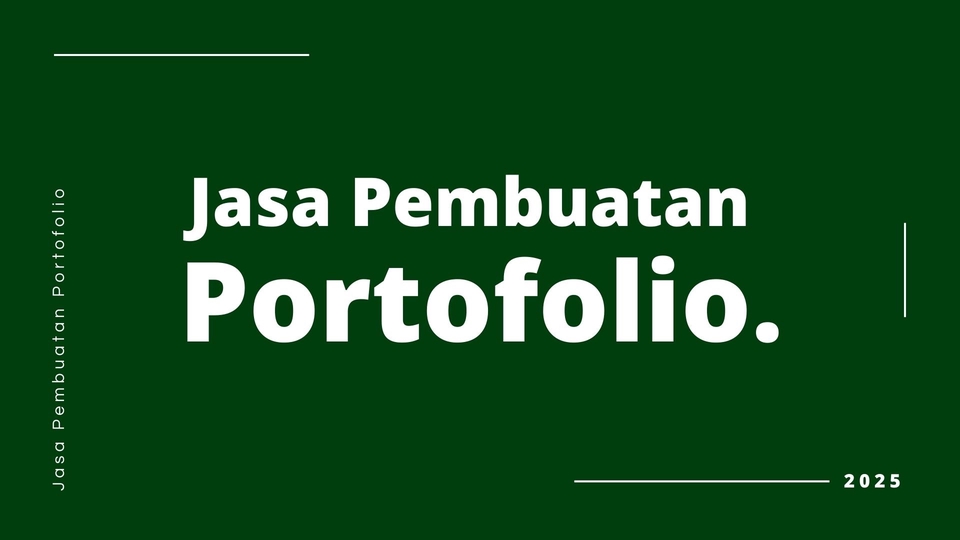 Jasa Pembuatan Portofolio Profesional