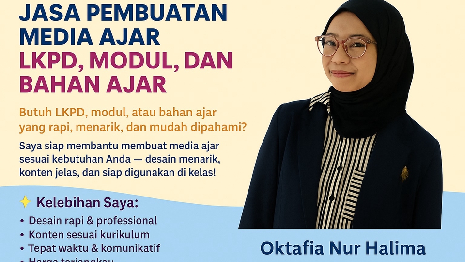 Jasa Pembuatan Modul Pembelajaran Profesional dan Interaktif - Jasa membuat LKPD, Modul Ajar dan Bahan ajar