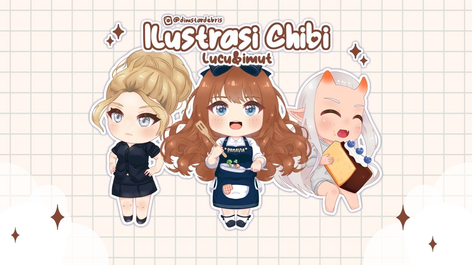 Desain Karakter - 2D Ilustrasi Karakter Chibi Lucu dan Imut - 6