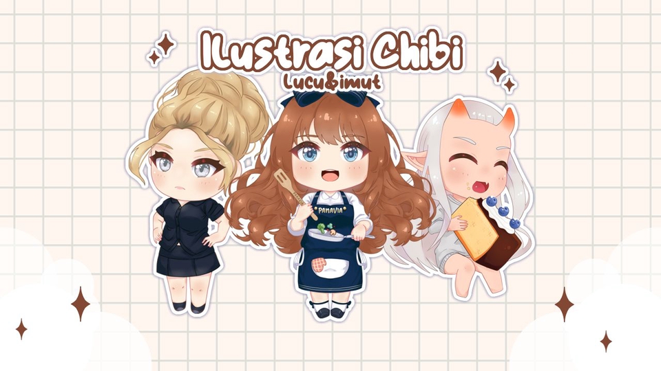 Desain Karakter - 2D Ilustrasi Karakter Chibi Lucu dan Imut - 6