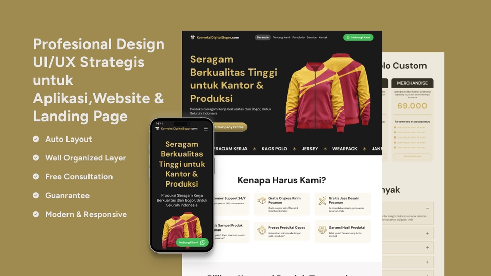 UI & UX Design - Profesional Desain UI/UX Strategis untuk Apps, Website & Landing Page - 5