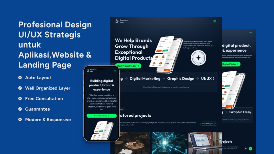 UI & UX Design - Profesional Desain UI/UX Strategis untuk Apps, Website & Landing Page - 3