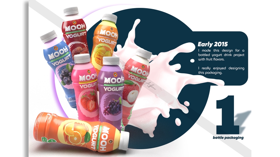 Desain Mockup Kemasan minuman Botol