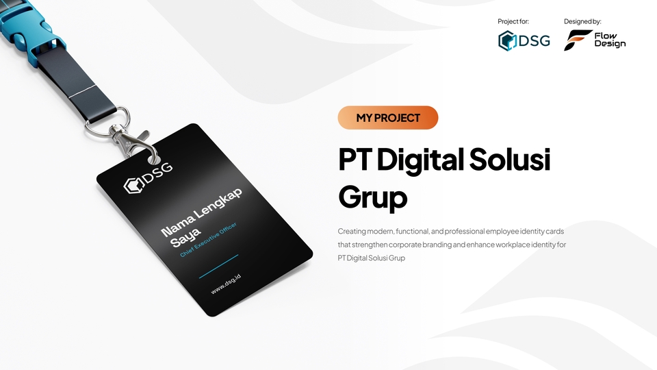 Desain ID Card dan Lanyard PT Digital Solusi Grup
