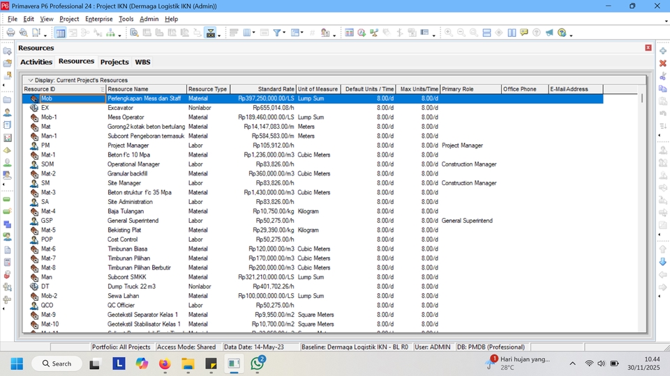 Kursus Online - Training Class Project Scheduling Primavera P6 Professional (Beginner to Intermediate) - 5