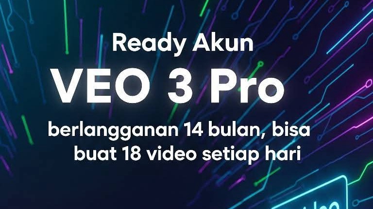 Ready Akun VEO 3 PRO 1 Tahun