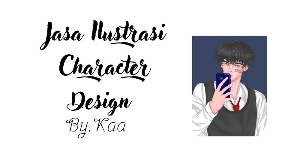 Jasa Pembuatan Karakter VTuber Profesional dan Terpercaya - Design ilustrasi karakter full rendering